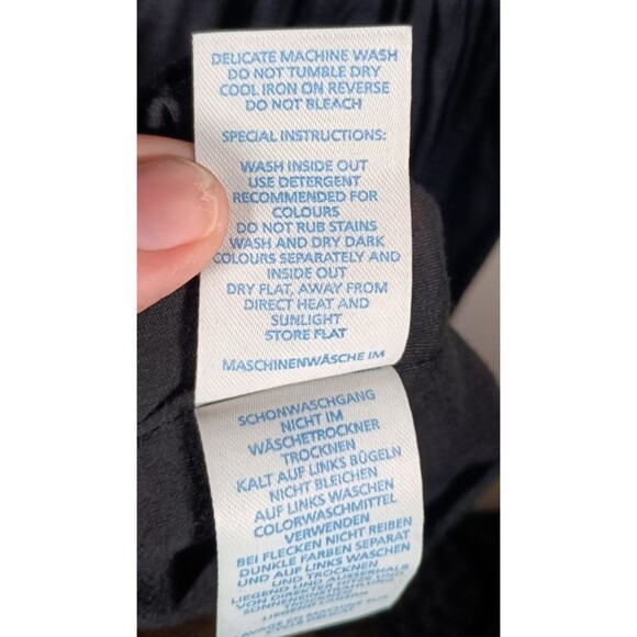 Boden Wrap Zip Drape Elbow Mesh Sleeves Midi Tencel Lined Stretch Black Size 8 R - Picture 7 of 7